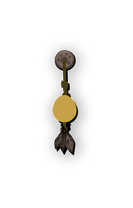 Firebog yellow charm wall decor