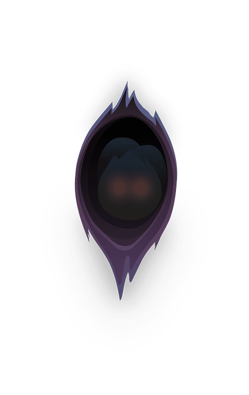 Purple eye wall decor