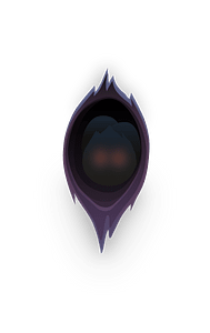 Purple eye wall decor