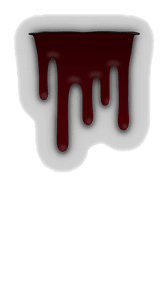 Red slimy wall decor