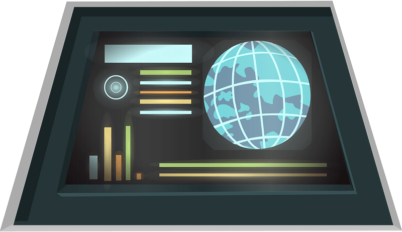 Spaceship screen wall decor