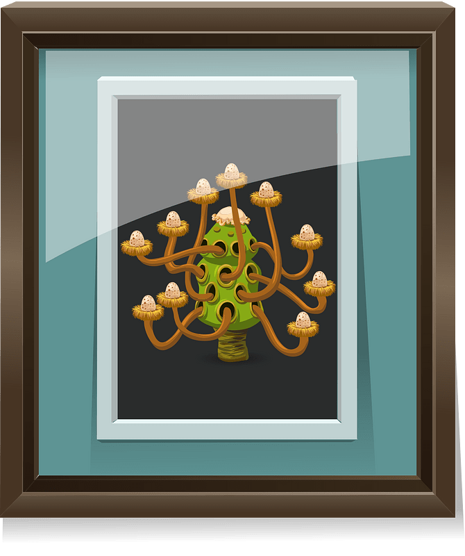 Wall decor egg tree painting