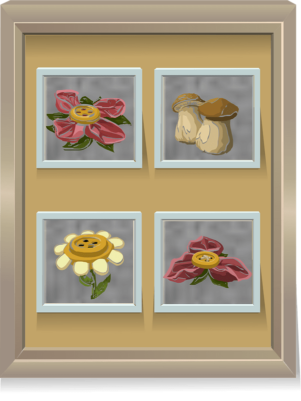 Wall decor flower painting