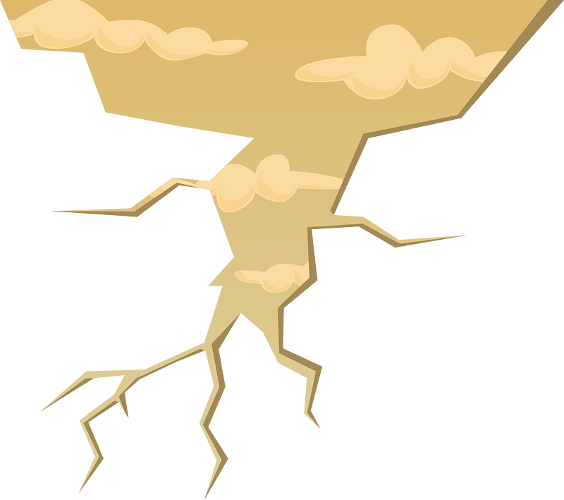 Yellow wall crack
