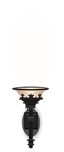 Black white gothic wall lamp