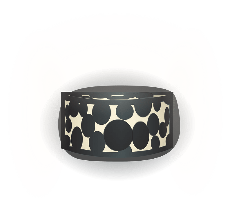Black white wall lamp