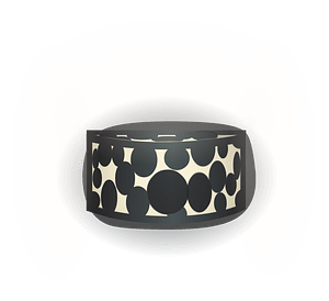Black white wall lamp