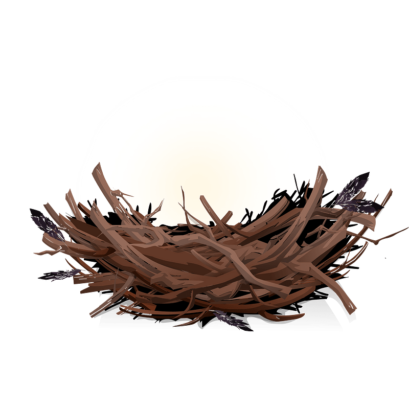 Brown nest fantasy wall lamp