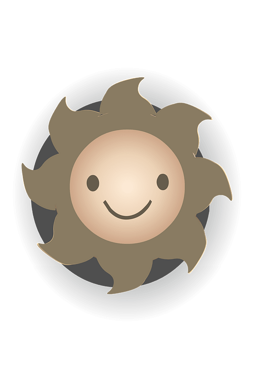 Grey sun fantasy wall lamp