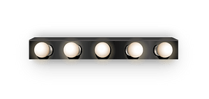 White horizontal vanity light wall lamp