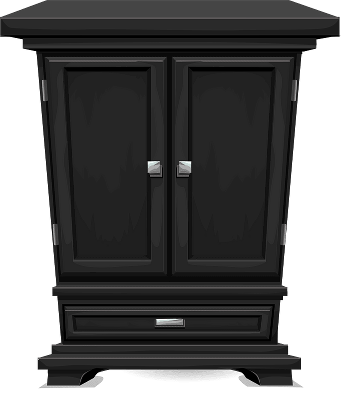 Black onyx cabinet