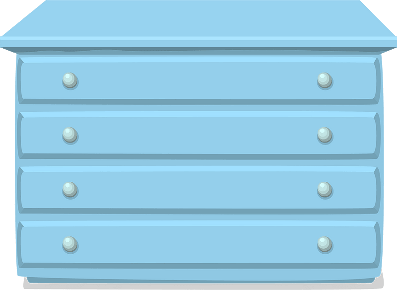 Blue medium cabinet