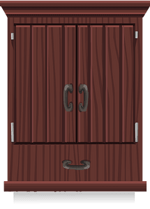 Brown big wardrobe