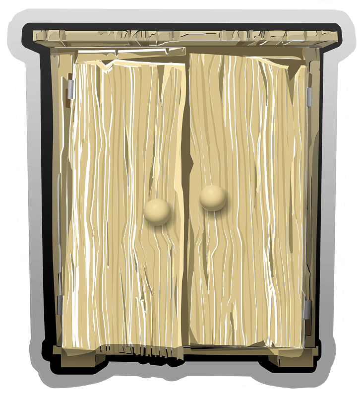 Old wooden cabinet