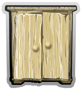 Old wooden cabinet