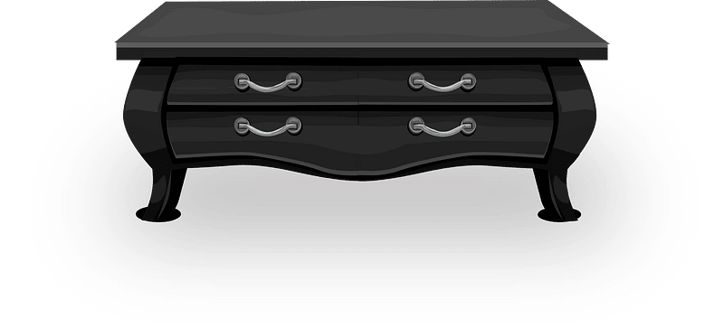 Onxy black small cabinet