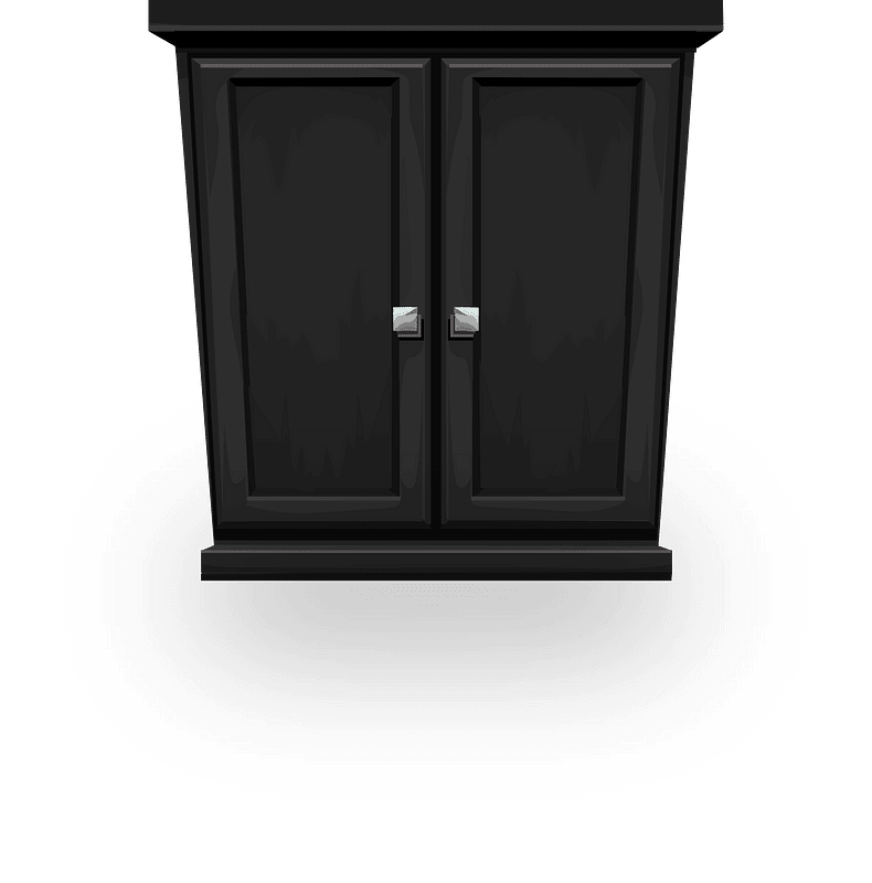 Onxy black wall cabinet