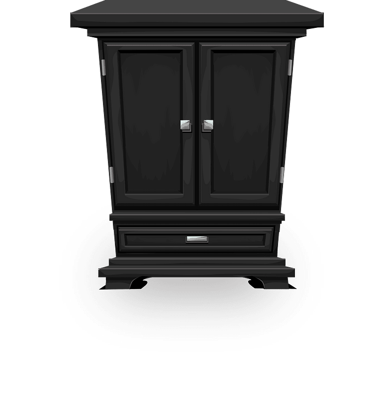 Onyx black cabinet