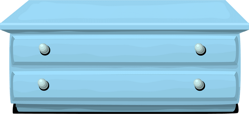 Powdered blue small cabinet