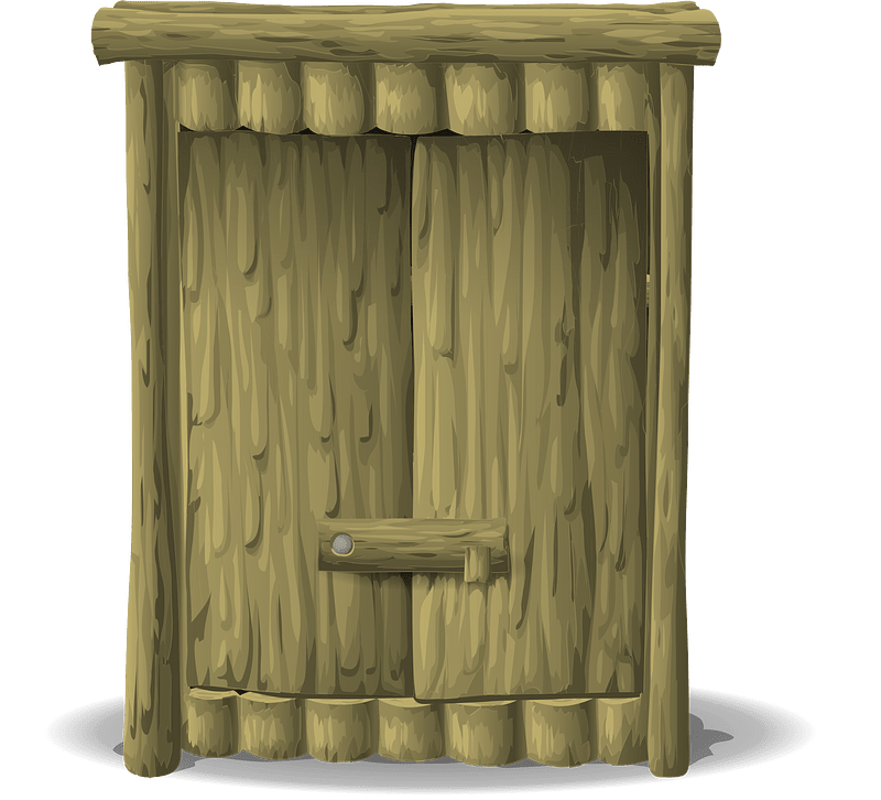 Wooden fantasy cabinet