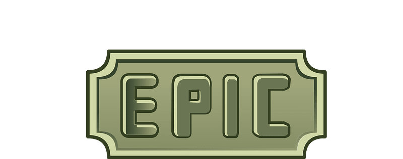 Green epic emblem