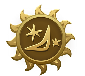 Stars moon emblem