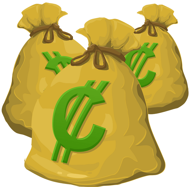 Three bags money