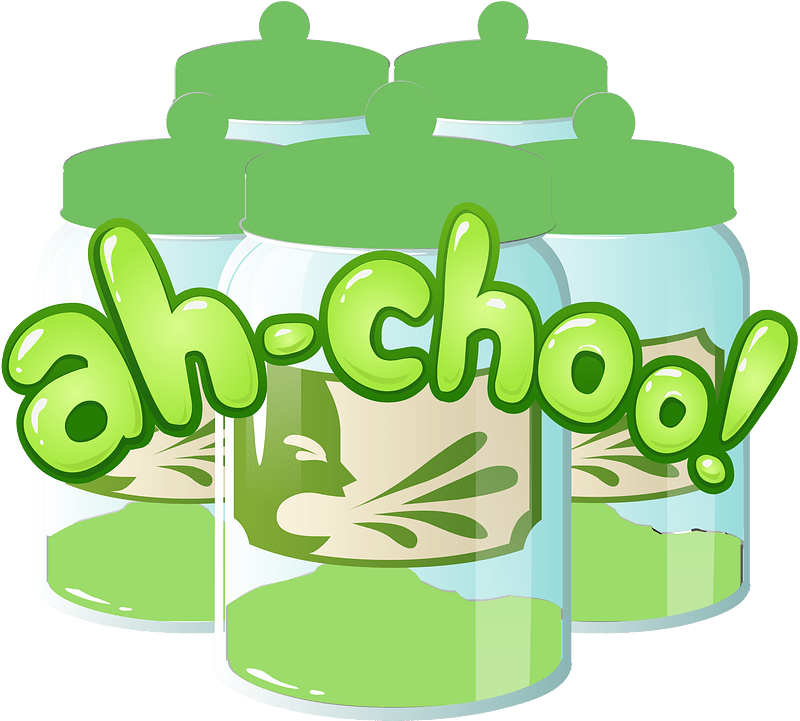 Ah-choo green bottles