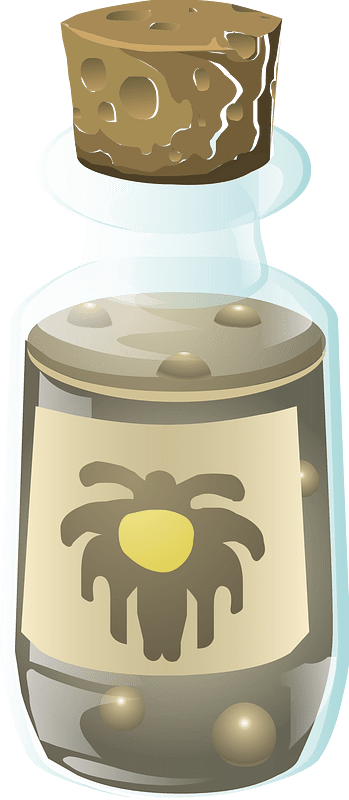 Brown essence corked bottle