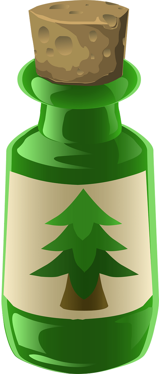 Green poison flask