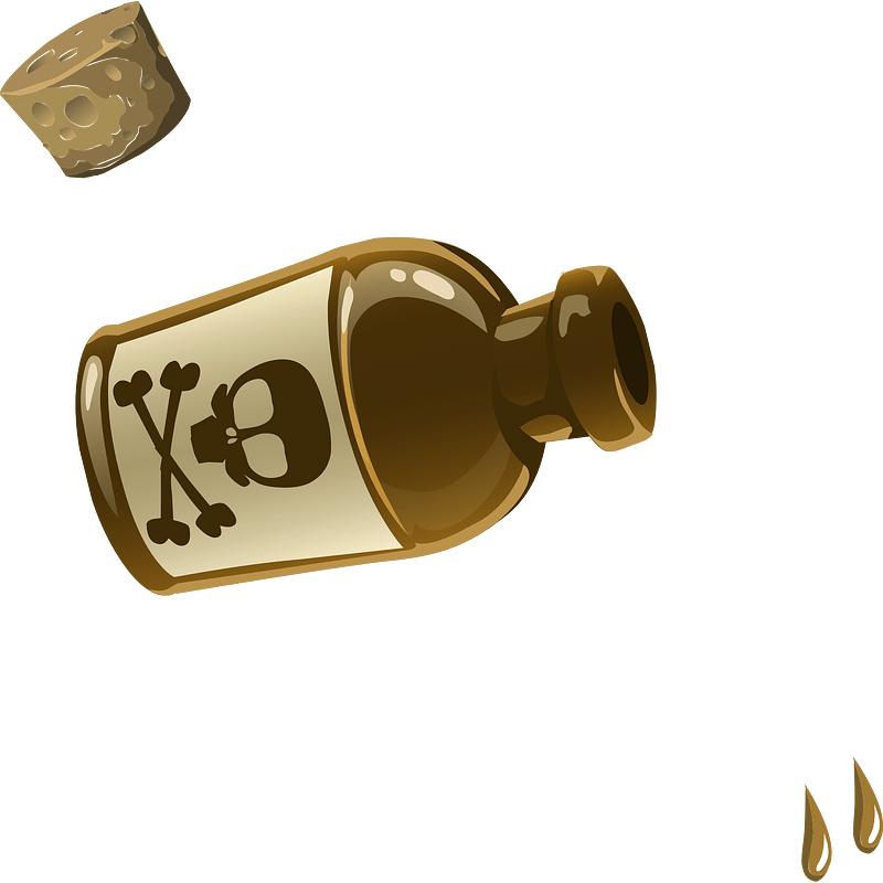 Uncorked tree poison flask
