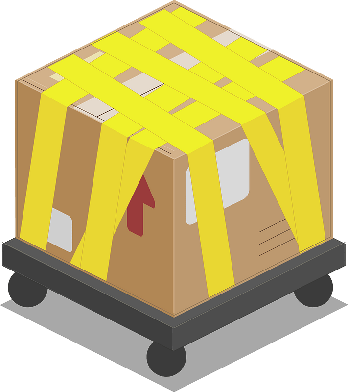 Adhesive tape light brown carton box
