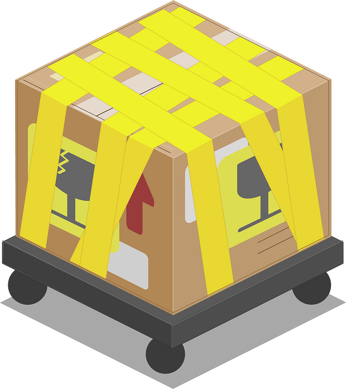 Adhesive tape light brown carton box