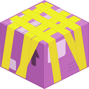 Adhesive tape pink carton box