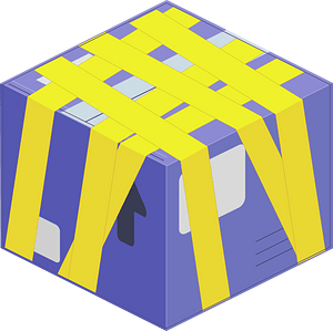 Adhesive tape purple carton box