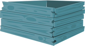 Blue crate