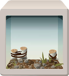 Grey display box