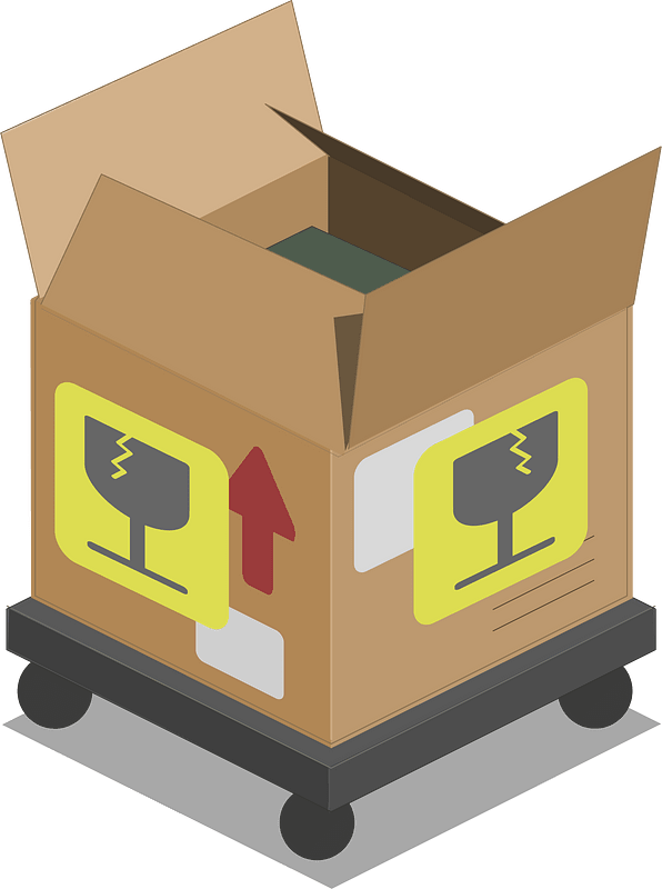 Light brown carton box
