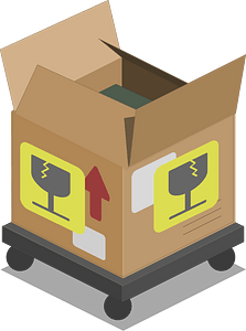 Light brown carton box
