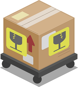 Light brown carton box