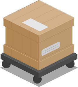 Light brown carton box