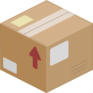 Light brown carton box