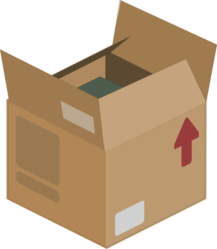 Light brown carton box