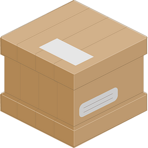 Light brown carton box