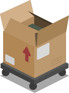 Light brown carton box