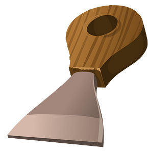 Brown grey chisel