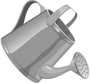 Grey metal sprinkler