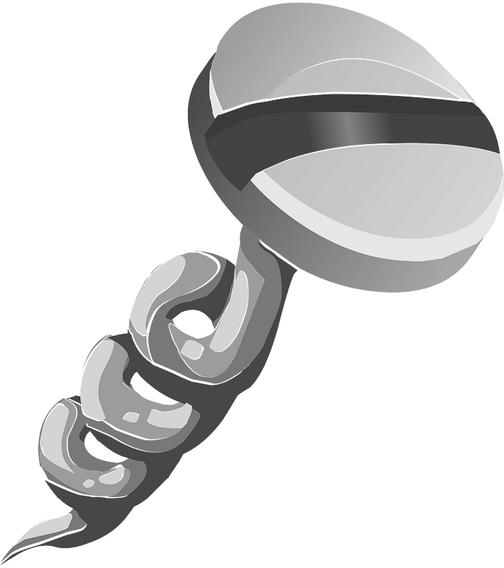 Grey screw