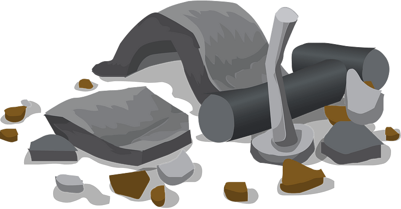 Junked tool part