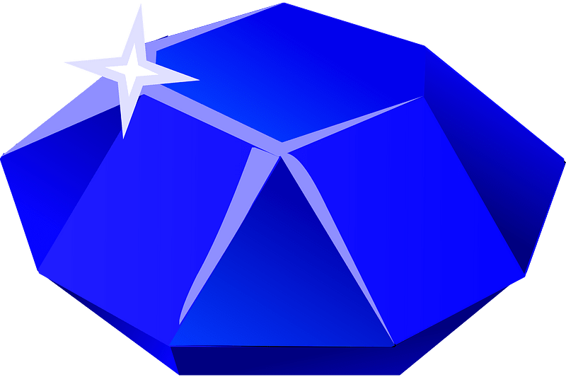 Blue sapphire gem